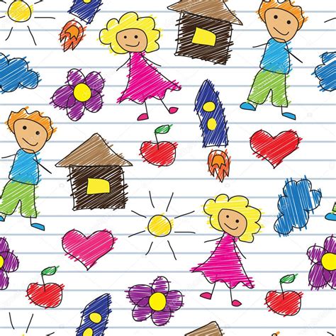 Childrens Doodle Stock Illustration By ©olgasuslo 104694816