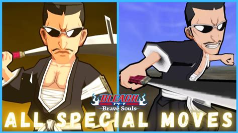 All Tetsuzaemon Iba Special Moves Bleach Brave Souls Youtube