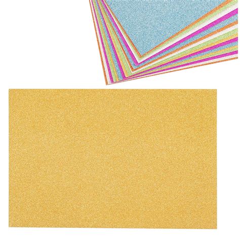 Glitter Cardstock Paper 24 Pack Multicolored Glitter Paper For Diy
