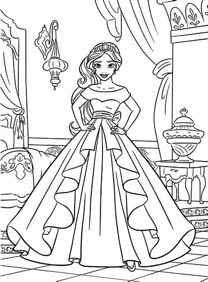 Elena Avalor Coloring Pages Princess Getcoloringpages Sister