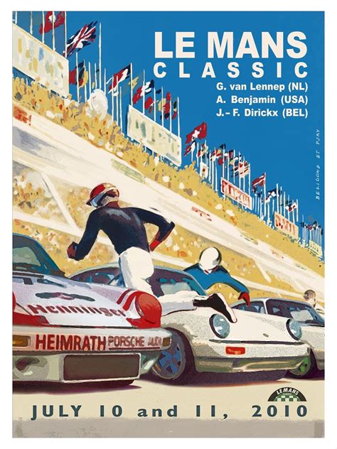 Porsche At Le Mans Auto Racing Posters Vintage Racing Poster Car