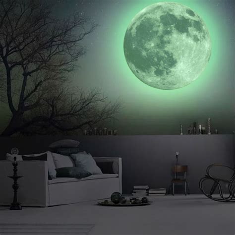Collection by cutting edge haunted house, fort worth, texas. 2Pcs Glow In The Dark Moon And Stars Home Decor Wall ...