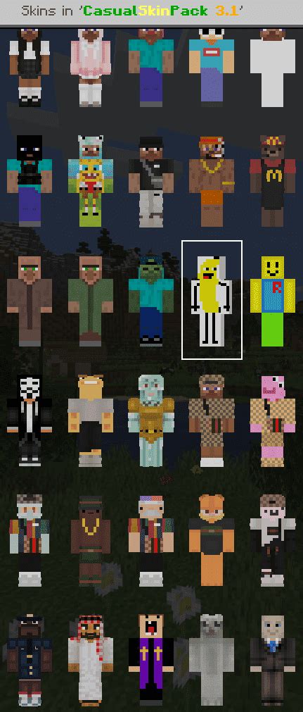 Minecraft Skin Pack 1 Download Paseprojects
