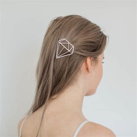 Gold Or Silver Diamond Hair Clip By Lovely Littles And Co