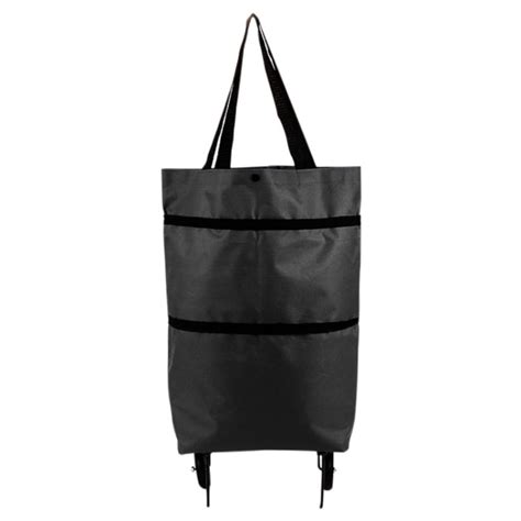 Naturalour Folding Shopping Bag Collapsible Trolley Bags With Wheels