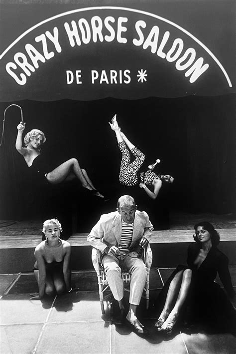 Burt Glinn Crazy Horse Saloon Owner In Paris France Black And White