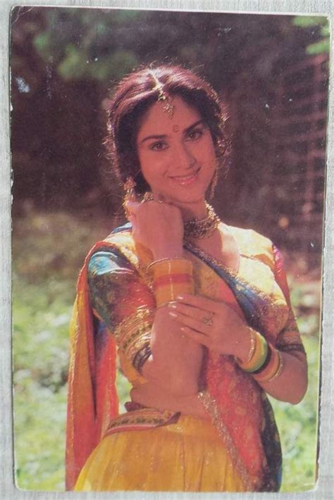 Bollywood Actress Meenakshi Sheshadri Rare Postcard Post Card Bollywood Actress Beautiful