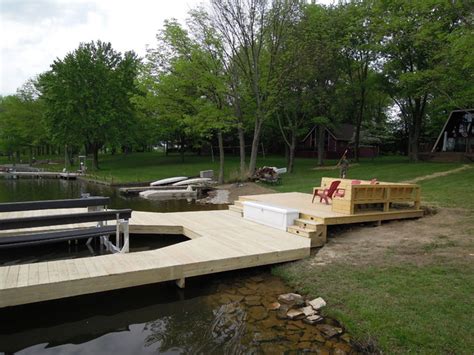 Lake Lorelei Ohio Boat Dock And Deck Traditional Deck Cincinnati