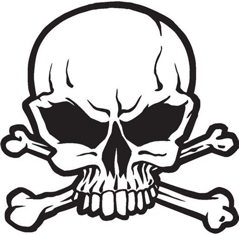 Graphic Tribal Skull Skull Decal Sticker 02 Skull And Crossbones