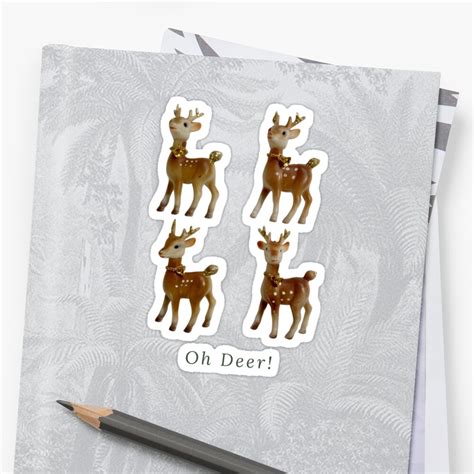 Oh Deer! | Sticker | Sticker design, Deer, Sell your art