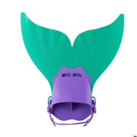 Adjustable Mermaid Swim Fins For Kids Adults One Piece Flipper Tail