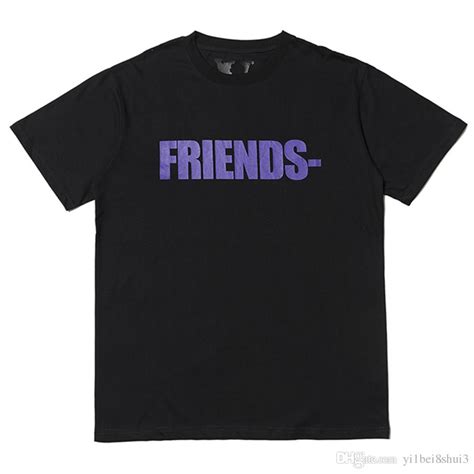 Vlone Friends Purple T Shirt Men Women Short Sleeve T