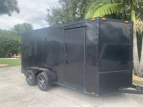2018 7x14 Enclosed Trailer Blackout Edition For Sale In Fellsmere Fl
