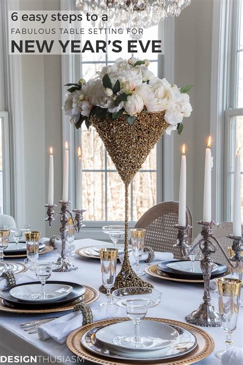 6 Easy Steps To A Fabulous Table For A New Years Eve Party