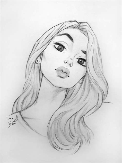 How To Draw A Female Face Cartoon Style
