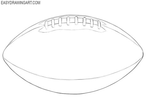 How To Draw A Football Easy Drawing Art