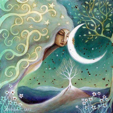 146 best images about moon and woman art on pinterest mermaids woman face and moon art