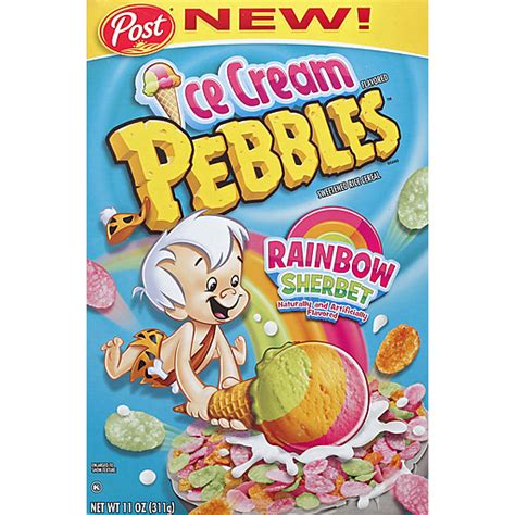 Post Ice Cream Pebbles Rainbow Sherbet Cereal Oz Box Cereal My Country Mart KC Ad Group