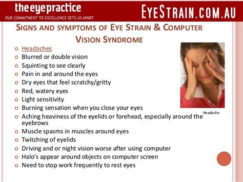 Causes Symptoms And Treatment Of Eye Strains And Computer Eye Strain