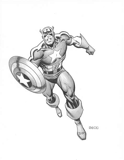 Captain America By Mike Zeck Full Body In Rick Verbanas S