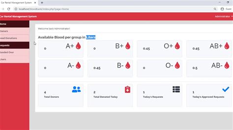 Blood Bank Management System Youtube