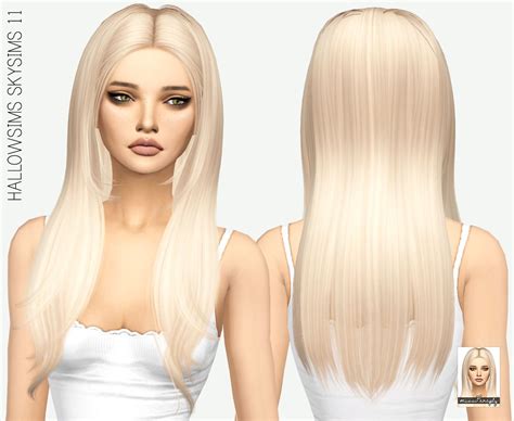 Missparaply Hallowsims Skysims 11 Solids Sims Hair Sims 4 Sims
