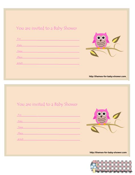 Free Printable Pink Owls Kit Oh My Baby
