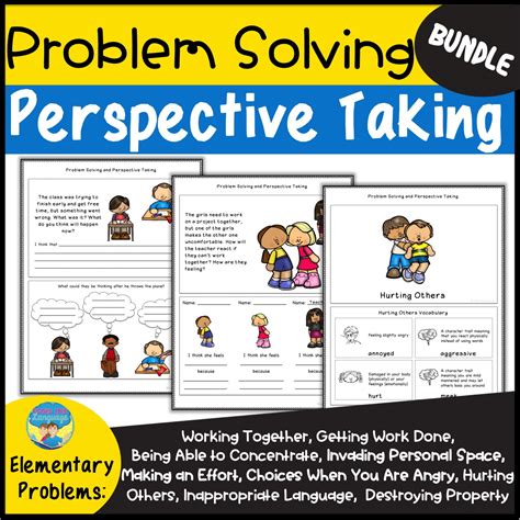 Social Skills Problem Solving And Perspective Taking Bundle Elementary