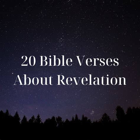 20 Bible Verses About Revelation Everyday Bible Verses