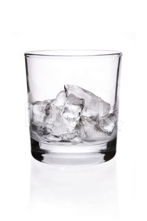 Ice Cubes In Whisky Glass Stock Photos