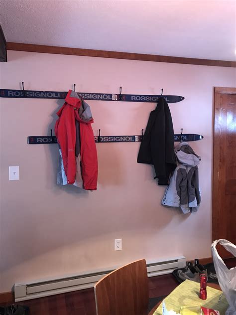 Ski Coat Rack For Mountain Cabin Ski Coat Rack Ski Decor Ski House
