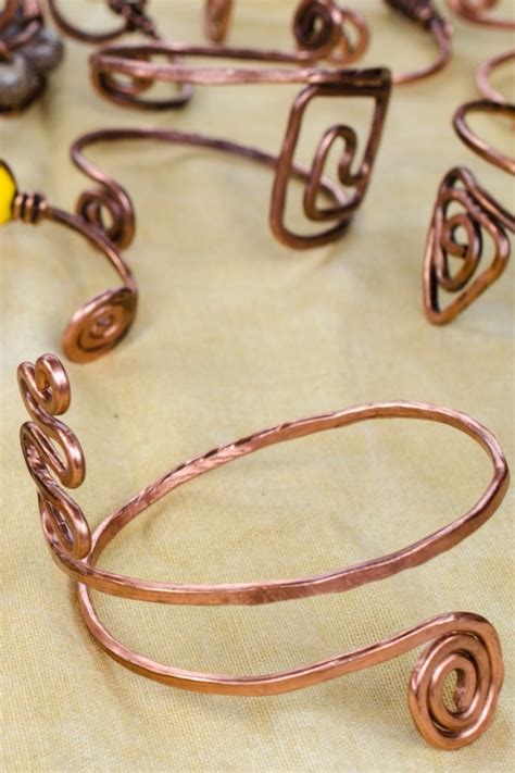 How To Make Twisted Copper Wire Bracelets Justcraftingaround