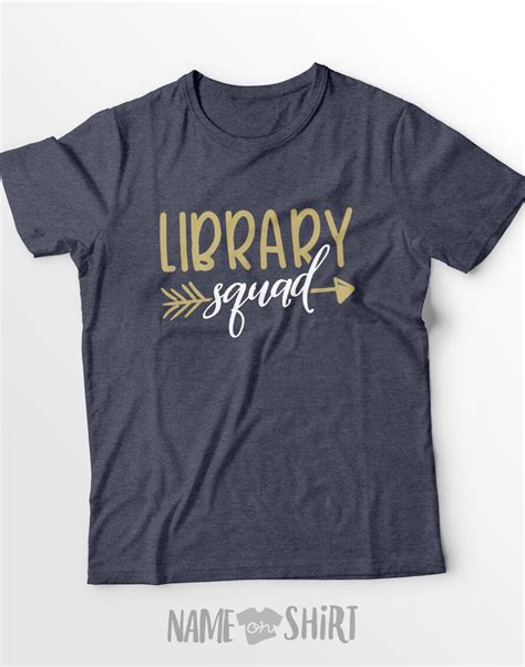 Library Squad Shirt Librarian Tshirt Library Lover Library Etsy