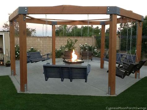 Fire pits are meant to be enjoyed from all sides, so be sure that there is space enough for chairs all the way around the pit. Gazebo With Fire Pit Plans | Fire Pit Design Ideas ...