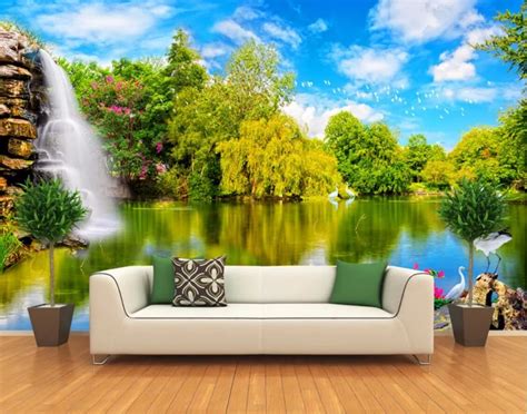 3d Room Wallpaper Custom Custom 3d Stereoscopic Wallpaper Sea View