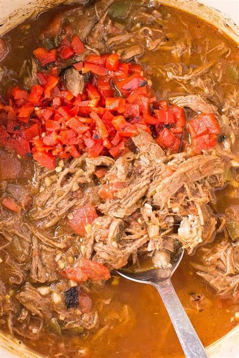 A National Cuban Recipe Ropa Vieja Is Tender Beef That Is Slowly