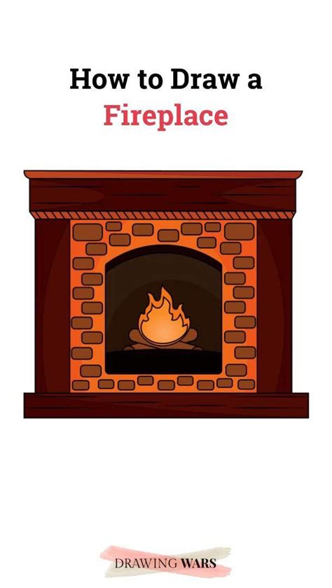 How To Draw A Fireplace Step By Step Easy For Beginners Step By Step