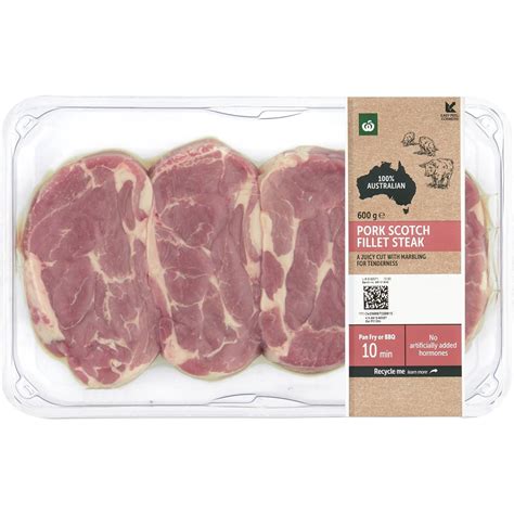 Woolworths Scotch Fillet Pork 600g Woolworths