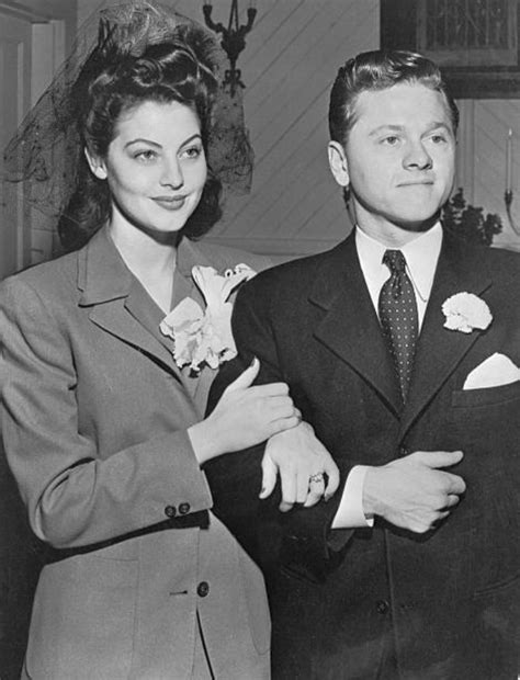Ava Gardner And Mickey Rooney On Their Wedding Day Eclectic Vibes