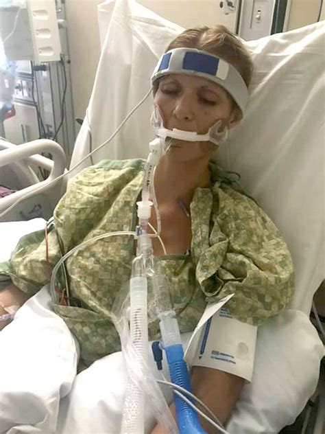 Cette mère de trois enfants a été plongée dans un coma artificiel après