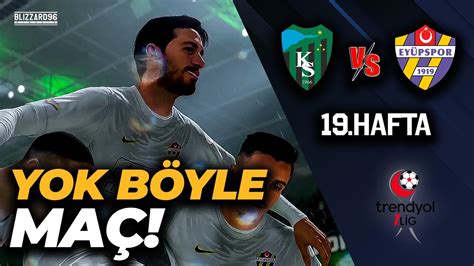 Kocaelispor vs Eyüpspor Trendyol 1 Lig 19 Hafta Simülasyon Maçı