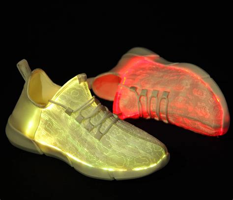 Usb Charging Led Running Shoelight Up Shoe With Luminous Optical Fiber