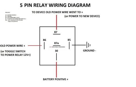 5 Pin Relay Wiring Diagram 4rd Компьютер