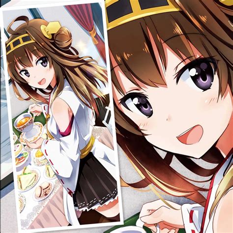 45x95cm Kantai Collection Kancolle Fleet Girls Kongou Cartoon Anime Art Wall Picture Mural