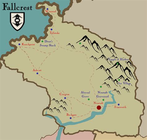 Fallcrest Map By Nanotide On Deviantart