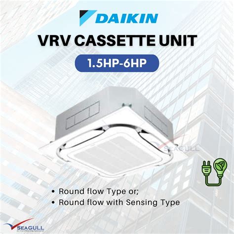 Daikin Air Cooled VRV Ceiling Cassette Unit 1 5HP 6 0HP Indoor FCU