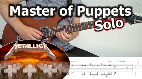 Metallica Master Of Puppets Guitar Solo Tutorial Slowed Down Tabs