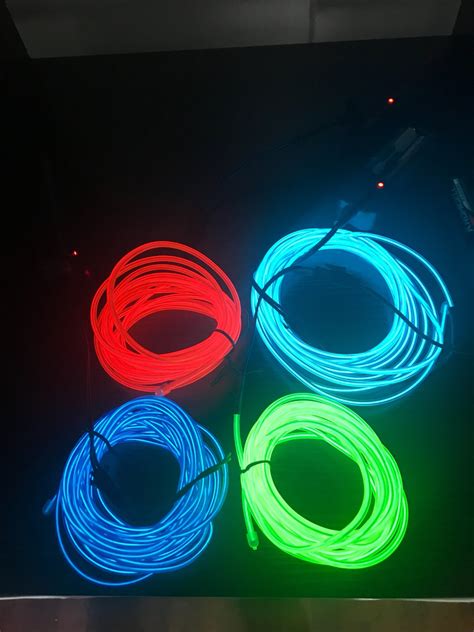 Led Wire Hi Tira Neón Flexible Dj 5m Luminoso Luz Neon 14000 En