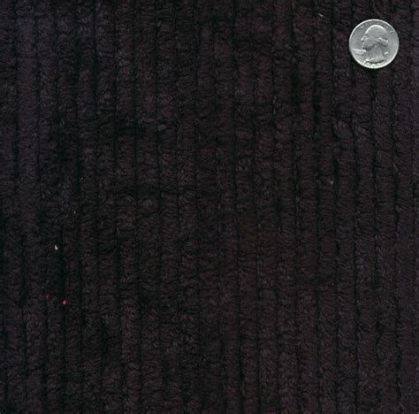 Cotton Terry Chenille Fabric By The Yard Black Tc0509 596