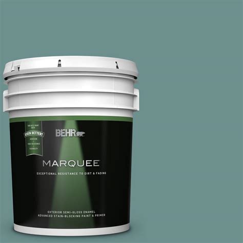 Behr Marquee 5 Gal Ppu12 03 Dragonfly Semi Gloss Enamel Exterior